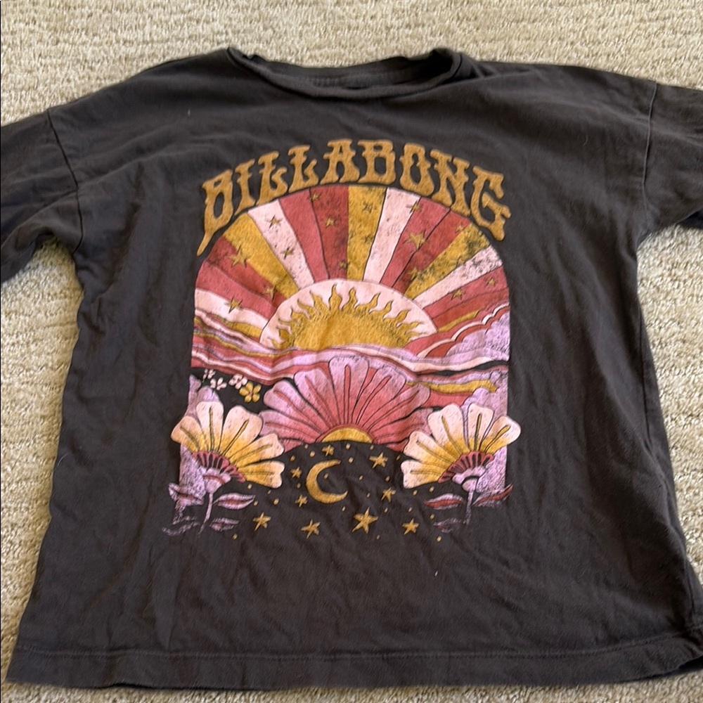 Billabong Kids Cosmic Sunrise Tee - Black and Gold